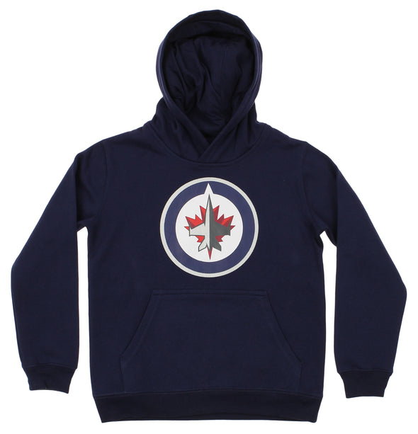 Outerstuff NHL Youth Winnipeg Jets Primary Logo Fleece Hoodie