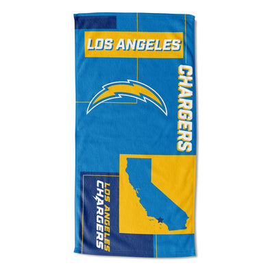 Northwest NFL Los Angeles Chargers State Line Beach Towel