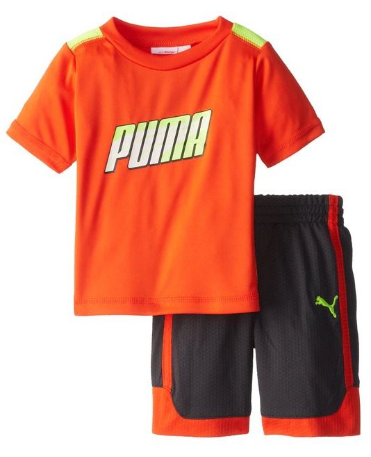 Puma Infants / Toddlers / Kids Formstripe Perf Jersey Shirt & Shorts Set, 2 Colors