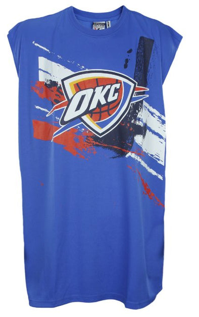 Zipway NBA Men's Big and Tall Oklahoma City Thunder Muscle Shirt - Blue