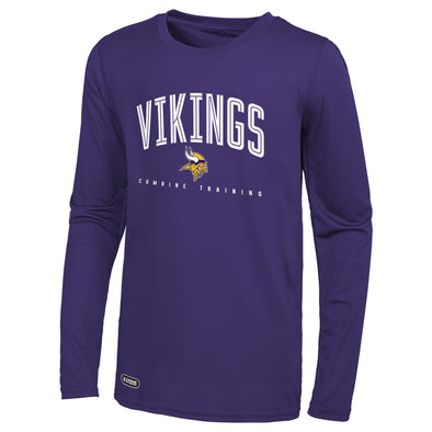Outerstuff NFL Men's Minnesota Vikings Up Field Performance T-Shirt Top