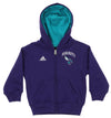 Adidas NBA Toddlers Charlotte Hornets Pledge Full-zip Hoodie, Purple