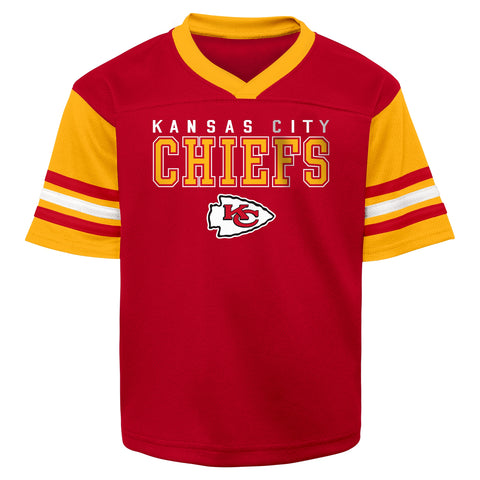 Outerstuff NFL Youth Boys Kansas City Chiefs Team Logo Knit Top Jersey