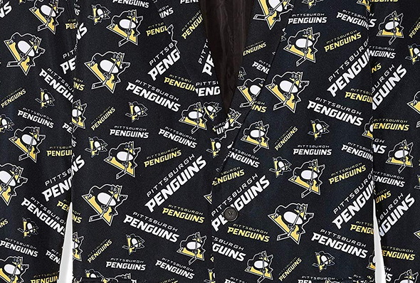Forever Collectibles NHL Men's Pittsburgh Penguins Repeat Ugly Business Jacket
