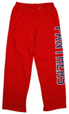 Genuine Stuff NHL Hockey Men's Florida Panthers Fleece Lounge Pants, Red