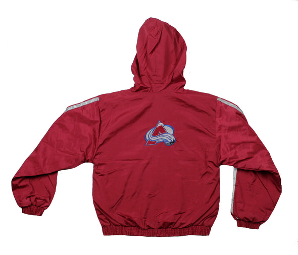 Colorado Avalanche NHL Youth Lightweight Reversible Hooded Jacket, Maroon