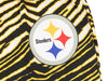 Zubaz Pittsburgh Steelers NFL Men's Zebra Left Hip Logo Lounge Pant