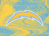Zubaz NFL Men's Los Angeles Chargers Static Body  French Terry Hoodie