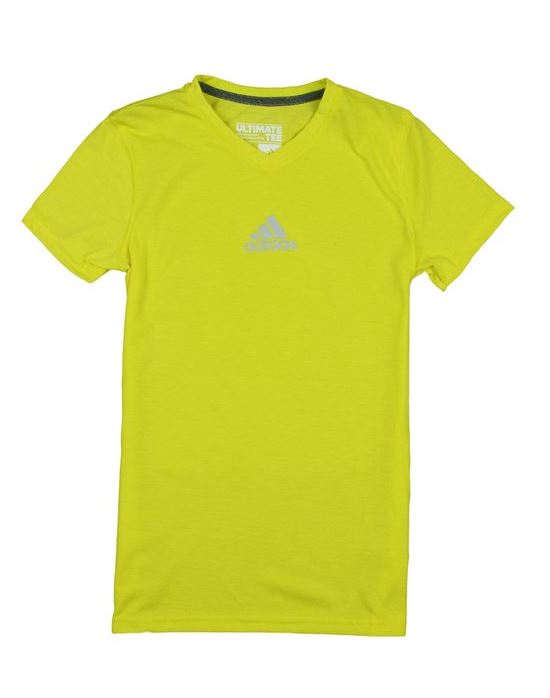 Adidas Youth Girls Ultimate Athletic V-Neck Short Sleeve Tee T-Shirt, Many Colors