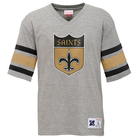 Mitchell & Ness NFL Youth (8-20) New Orleans Saints Post Season Run V-Neck Tee