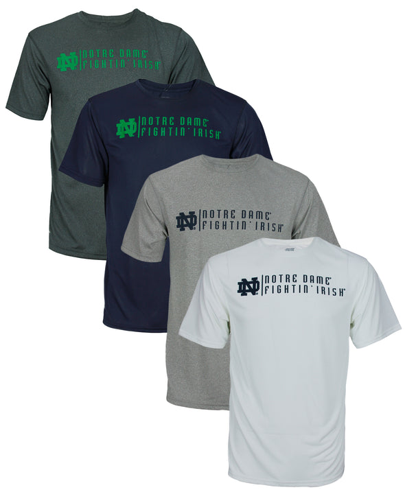 NCAA Men's Notre Dame Headlines Dri Tek Performance Tee T-shirt, Many Colors