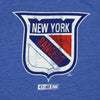 CCM NHL Youth New York Rangers Short Sleeve Triblend Retro Logo Tee, Blue