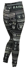 Zubaz NFL Oakland Raiders Women's Team Column Leggings