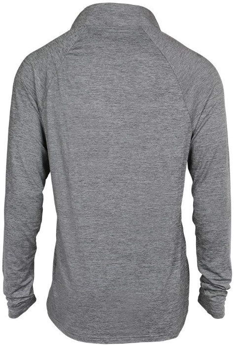 Zubaz NFL Football Men's Detroit Lions Tonal Gray Quarter Zip Sweatshirt