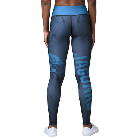 Forever Collectibles NFL Women's Jacksonville Jaguars Marble Wordmark Leggings