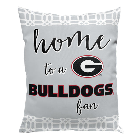 Northwest NCAA Georgia Bulldogs 2 Piece Sweet Home Fan Throw Pillow Cover, 15X12