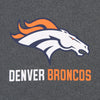 Zubaz NFL Denver Broncos Men's Heather Grey  Fleece Hoodie