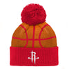 Outerstuff NBA Infants Houston Rockets B-Ball Heat Knit Hat One Size, Orange/Red