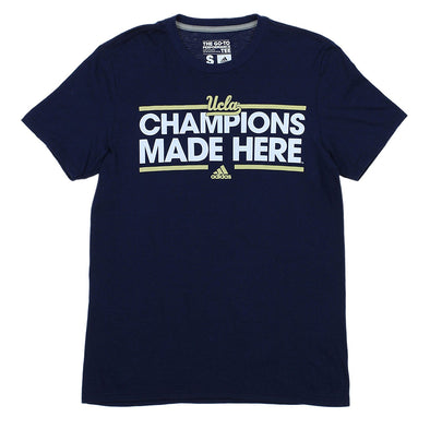 Adidas NCAA Men's UCLA Bruins Champions Made Here Graphic Shirt, Navy