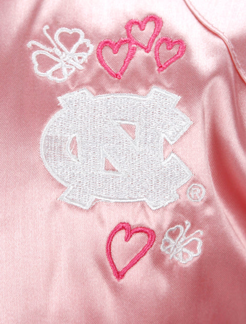 NCAA College Toddlers North Carolina University Satin Cheer Jacket - Pink