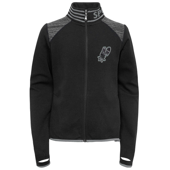 Outerstuff NBA Youth Girls San Antonio Spurs Aviator Full Zip Jacket