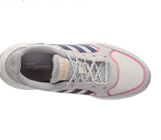 Adidas Women's 90s Valasion Sneaker, White/Tech Ink/Real Pink