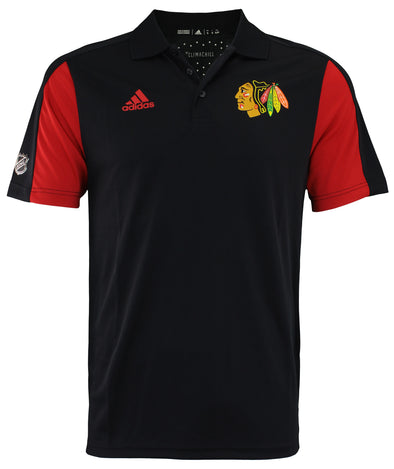 Adidas NHL Men's Chicago Blackhawks 2017 Authentic Game Day Polo Shirt