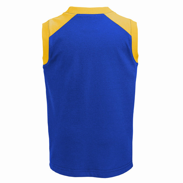 Outerstuff Golden State Warriors NBA Infants Training Camp Tank & Short Set, Blue/Gold