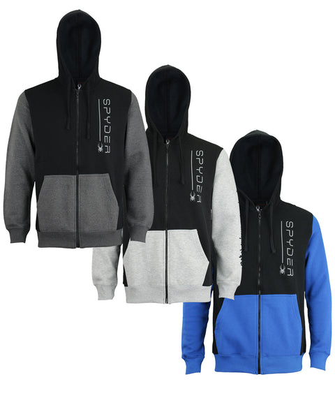 Spyder Men's Racer Logo Full Zip Hoodie, Color Options