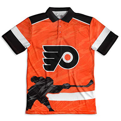 Forever Collectibles NHL Men's Philadelphia Flyers Thematic Polo Shirt