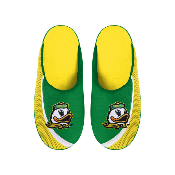 FOCO NCAA Men's Oregon Ducks 2022 Big Logo Color Edge Slippers