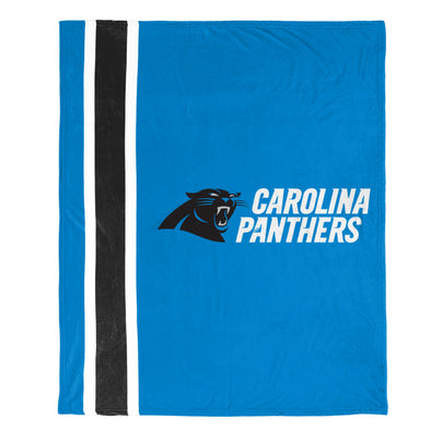 FOCO NFL Carolina Panthers Plush Soft Micro Raschel Throw Blanket, 50 x 60