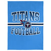 FOCO NFL Tennessee Titans Stripe Micro Raschel Plush Throw Blanket, 45 x 60