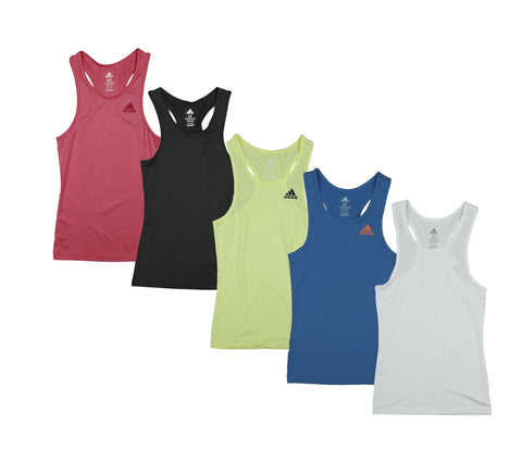 Adidas Youth Girls Perfect Rib Athletic Work Out Tank Top, Many Colors