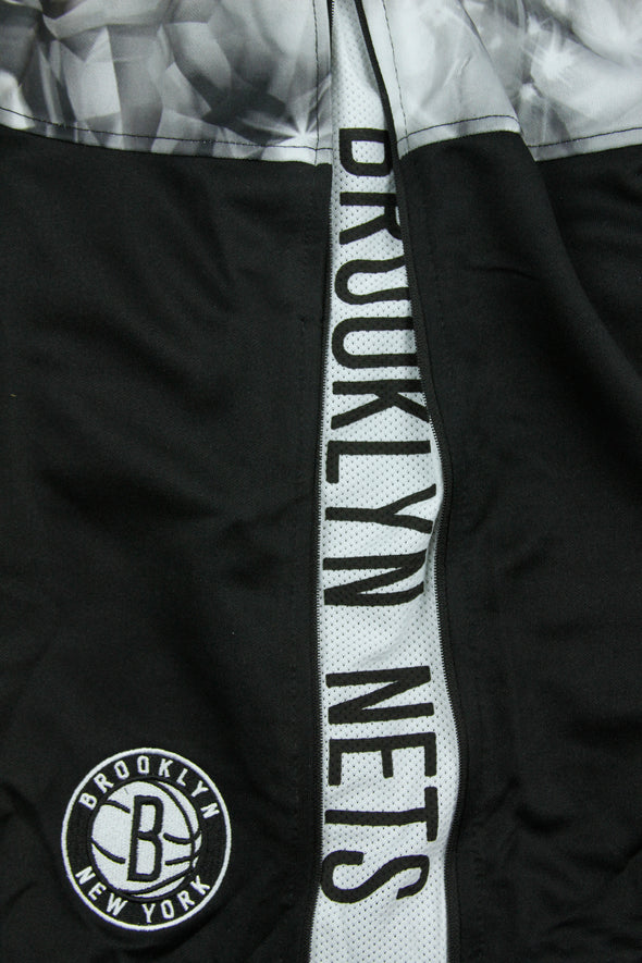 Zipway NBA Youth Brooklyn Nets Brilliant Basketball Shorts - Black / Grey