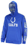 Zubaz NFL Men's Indianapolis Colts  Hoodie w/ Oxide Sleeves