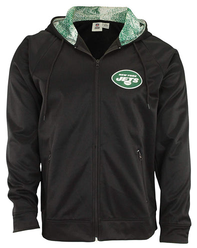 Zubaz NFL New York Jets Men's Heavyweight Full Zip  Fleece Hoodie