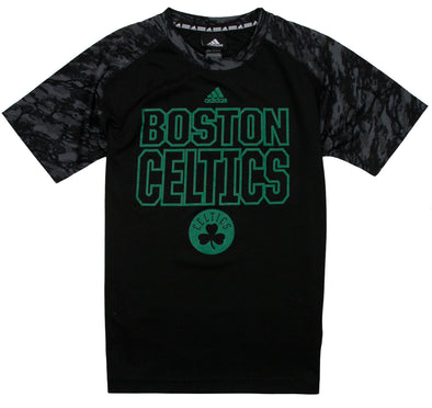 Adidas NBA Youth Boston Celtics Immortal Short Sleeve Shirt T-Shirt, Black