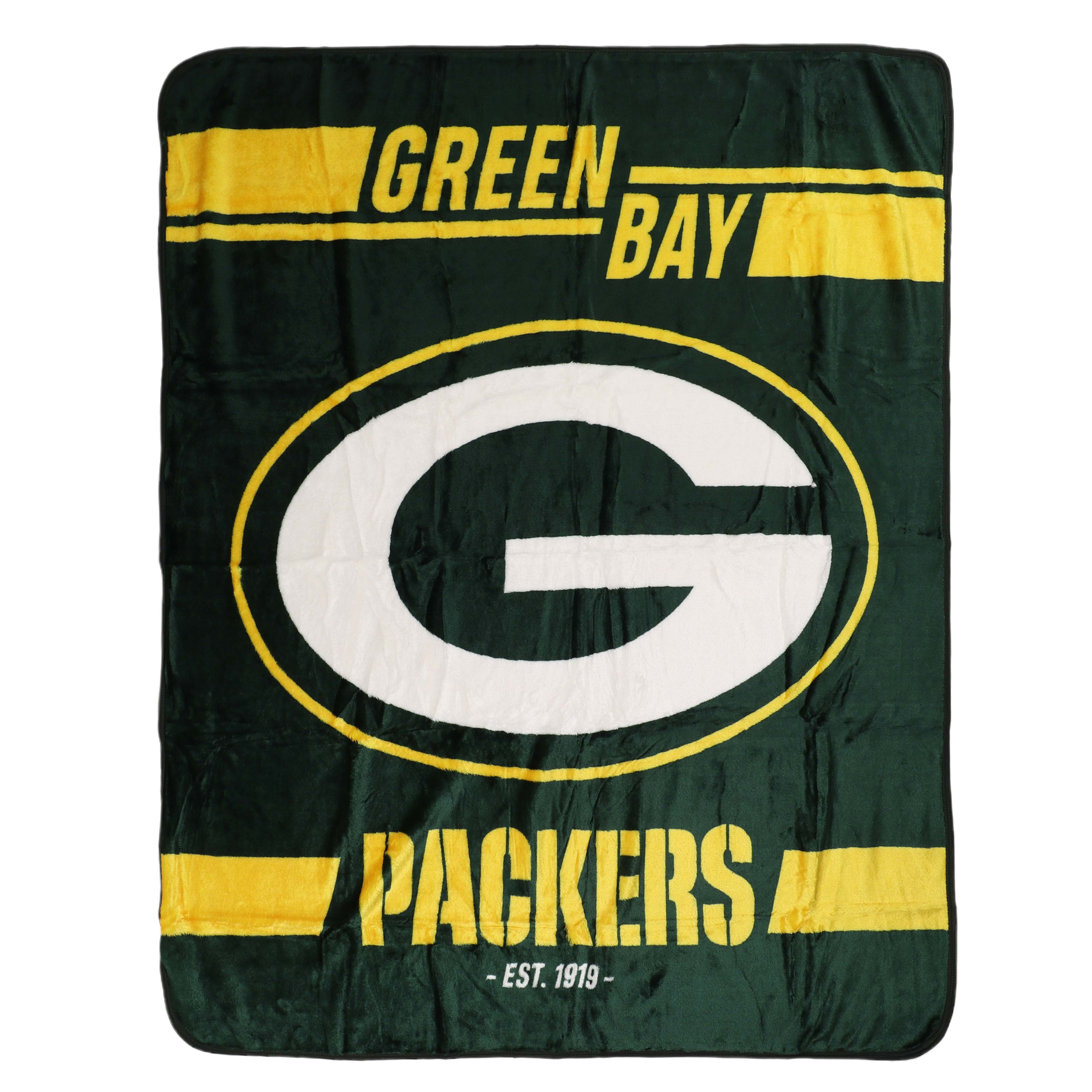 Northwest The Company NFL Polyester Sherpa Throw Blanket 50X60, Green Bay  Packers