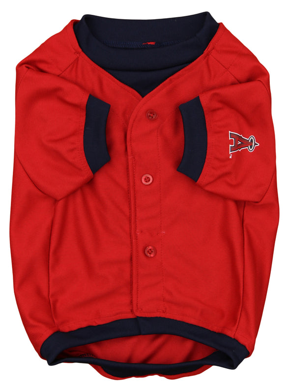 Sporty K-9 MLB Los Angeles Angels Baseball Dog Jersey, Red