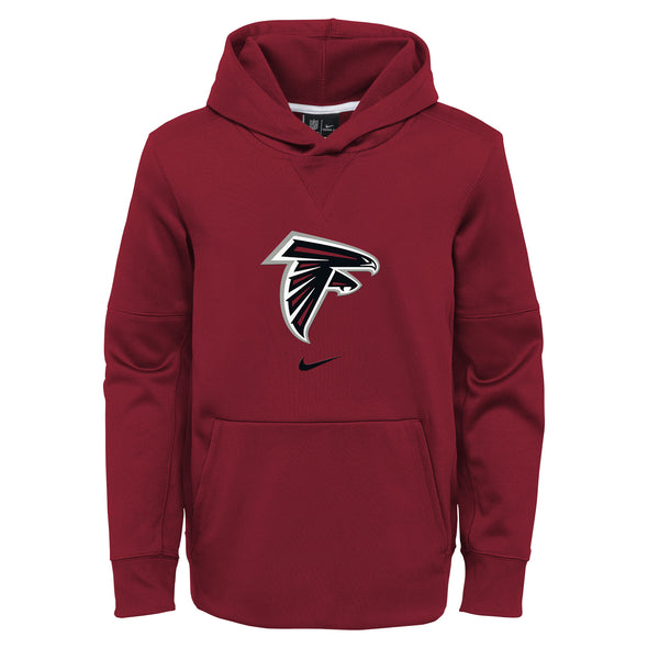 Nike NFL Football Youth Atlanta Falcons Circuit Logo Essential Performance Pullover Hoodie