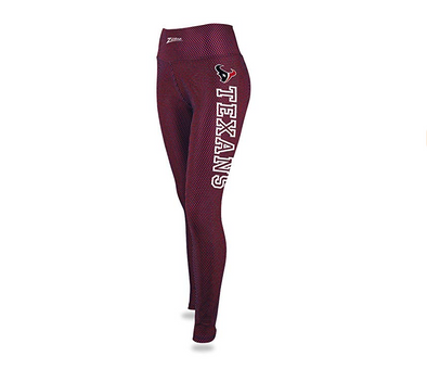 Zubaz NFL Women's Houston Texans Printed Faux Mesh Leggings