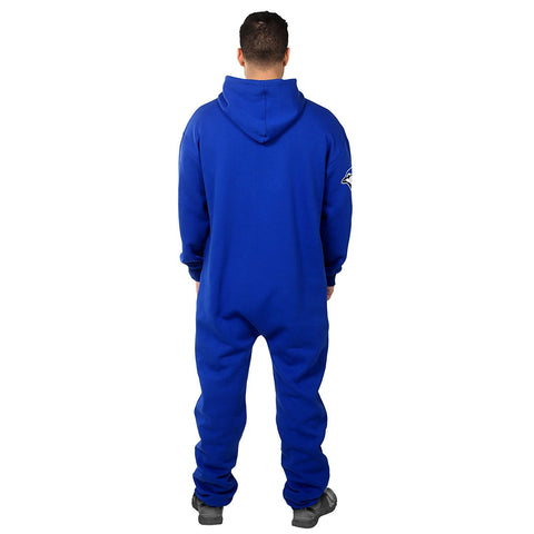 Forever Collectibles MLB Unisex Toronto Blue Jays Logo Jumpsuit, Blue