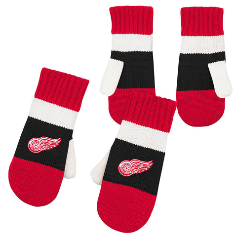 Outerstuff NHL Detroit Red Wings Boys Fleece Jacquard Mitten, Red