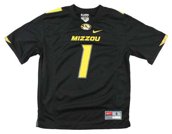 Nike NCAA Youth Boys Missouri Tigers #1 Football Jersey, Black