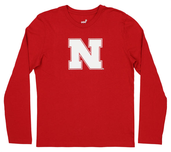 Outerstuff NCAA Youth (8-20) Nebraska Cornhuskers Team Logo Long Sleeve Shirt