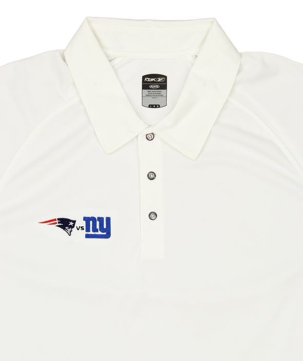 Reebok NFL Men's New England Patriots vs. New York Giants Performance Polo, White