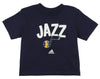 Adidas NBA Toddlers Utah Jazz Front Whirlwind T-Shirt - Navy