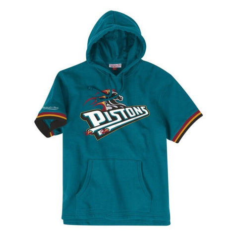 Mitchell & Ness NBA Youth Boys (8-20) Detroit Pistons Short Sleeve French Terry Hoodie