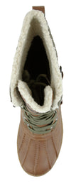 London Fog Women's Milly Lace Up Buckle Winter Snow Boots, 3 Colors